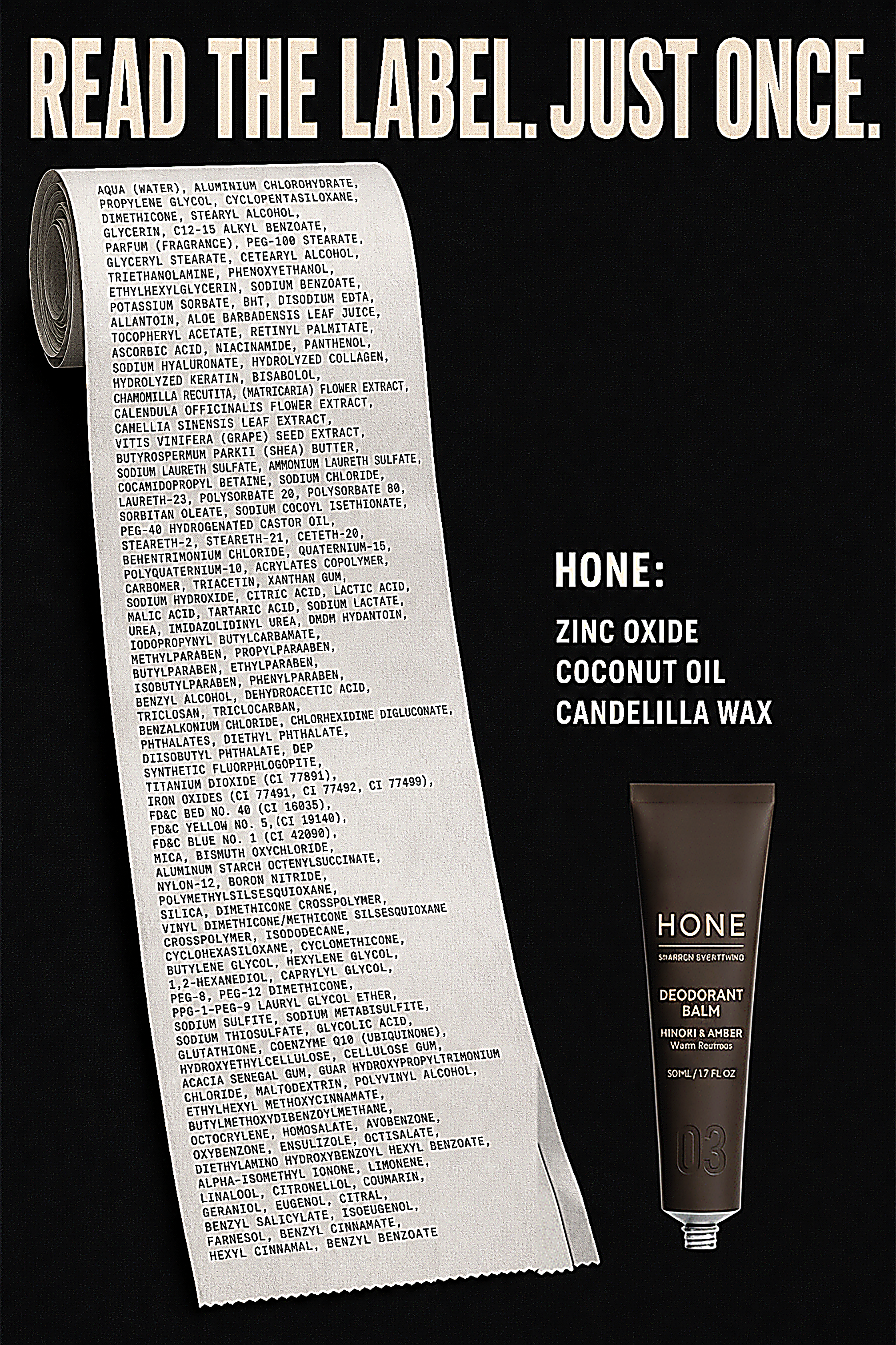 Hone receipt ad