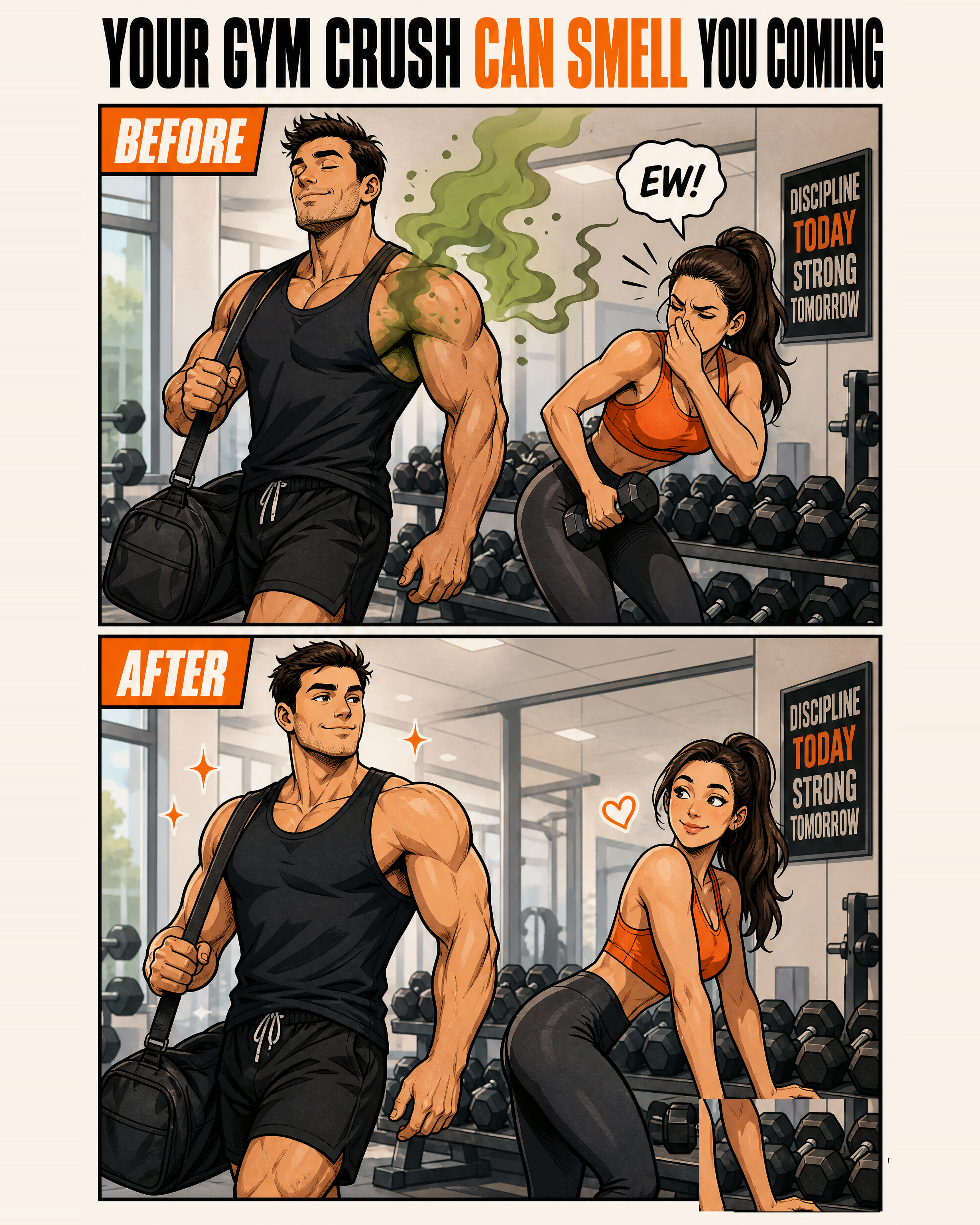 Hone gym meme ad